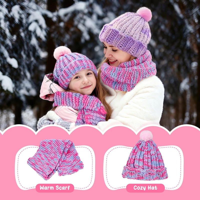 AHCo. . Knitting Loom Kit for Girls Ages 6 7 8 10 11 12 – DIY Yarn Craft Set with Looms, Hooks, Storage Bag and Tools, Create Hats, Scarves, Coasters – Fun Gift for Beginners and Kids (Rose) - Image 5